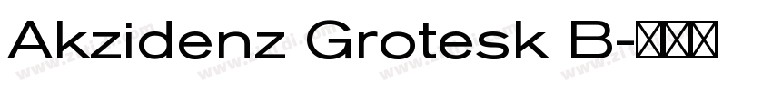 Akzidenz Grotesk B字体转换